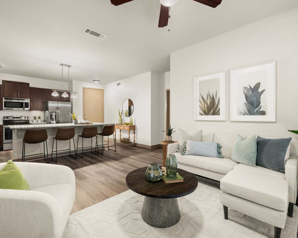 Living room at Estates of Richardson 