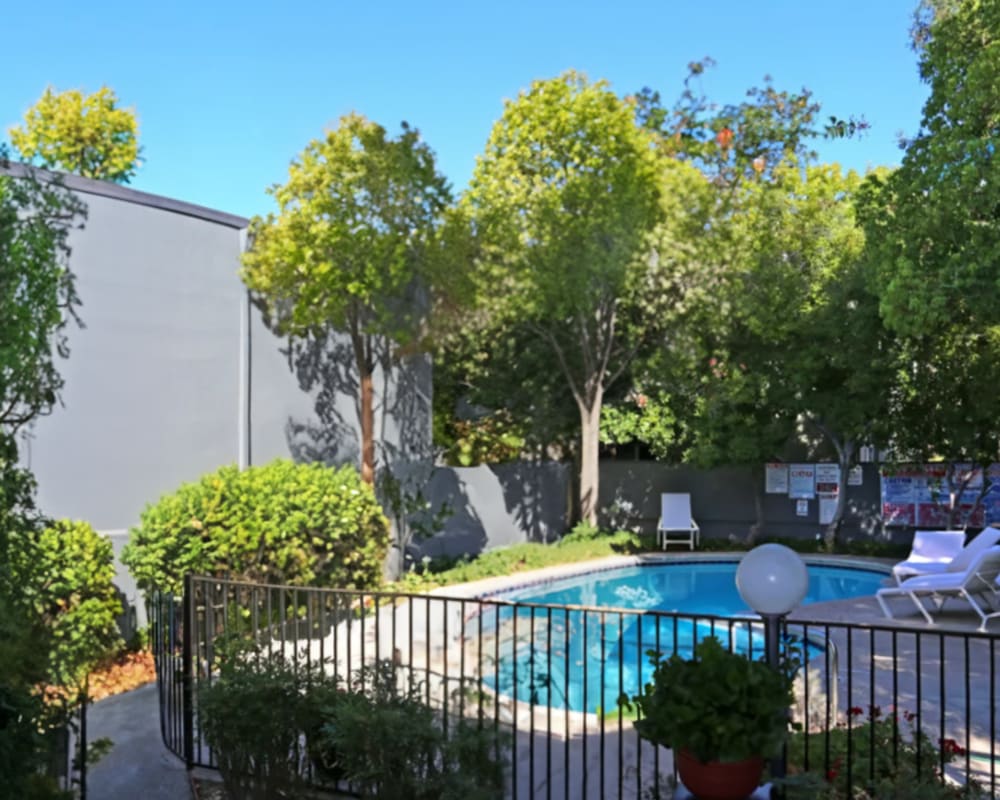 Swimming pool at Sequoyah Apartments in Concord, California