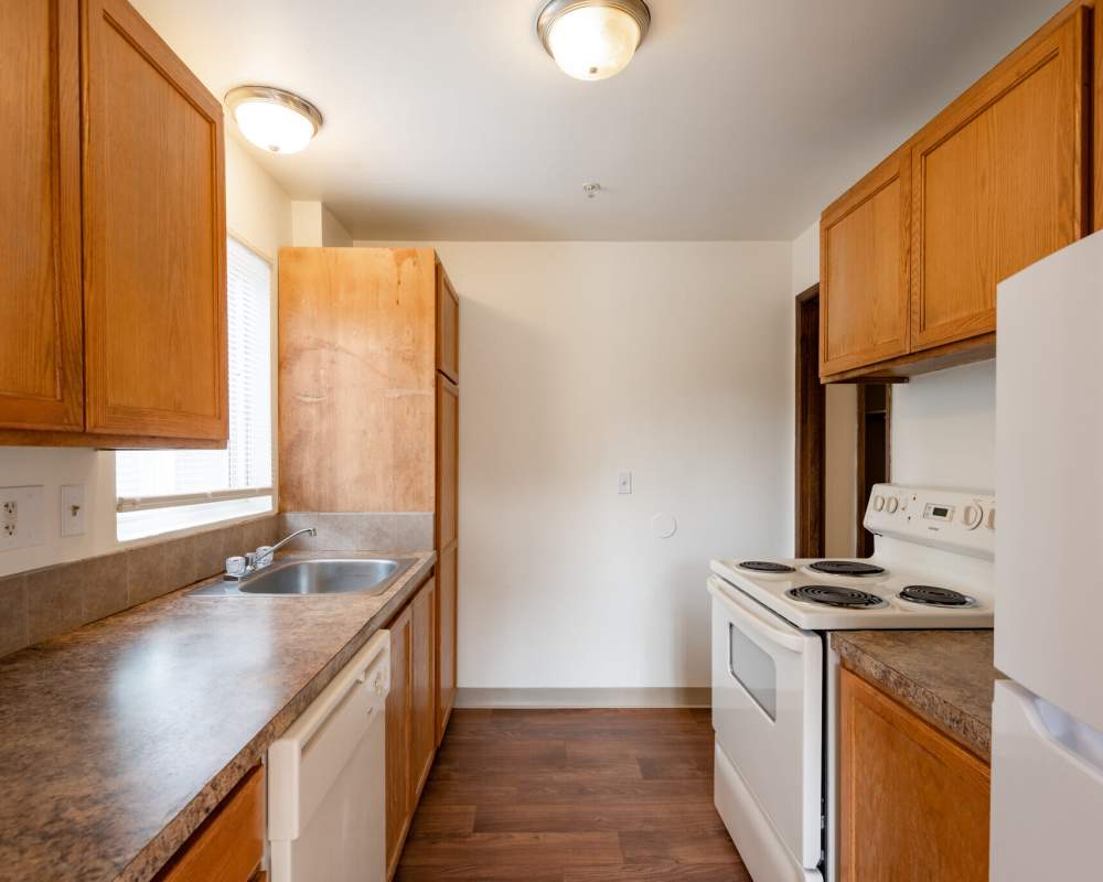 Modern Kitchen with Sink at Park Hill Apartments in Seattle, Washington
