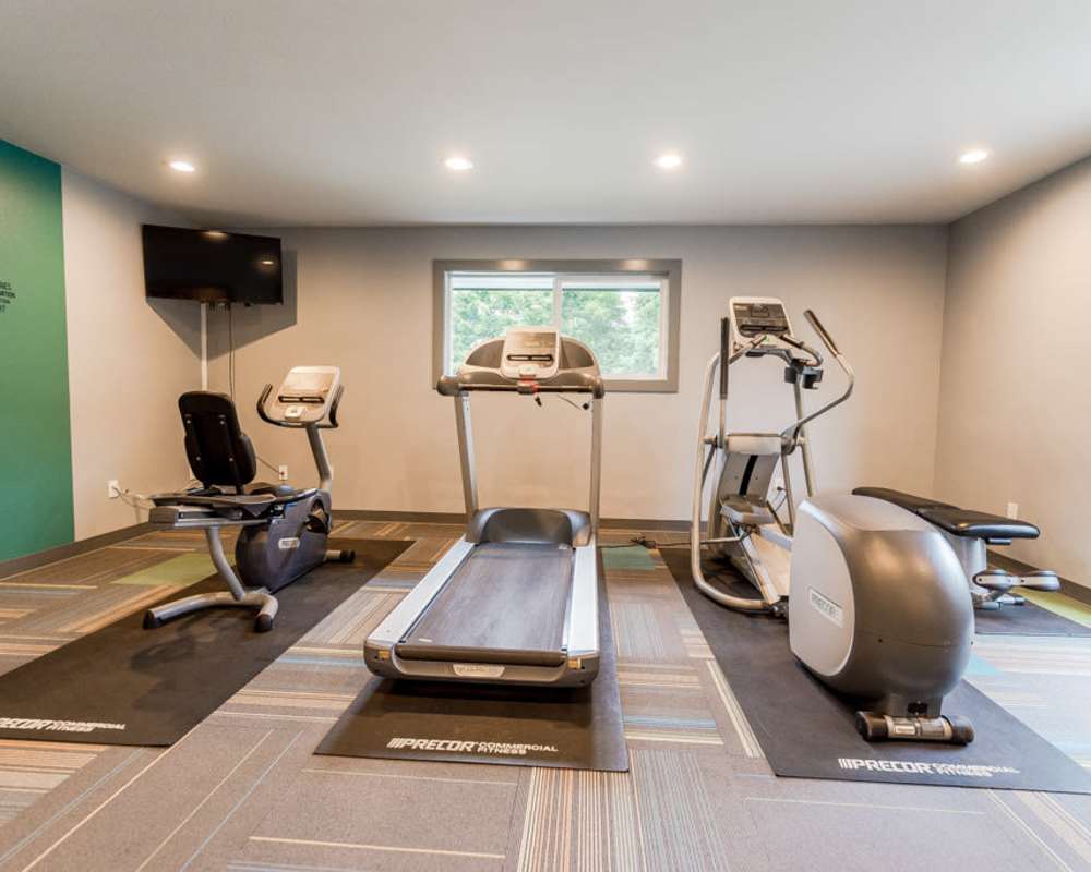 Fitness center at Bellamonte in Tacoma, Washington