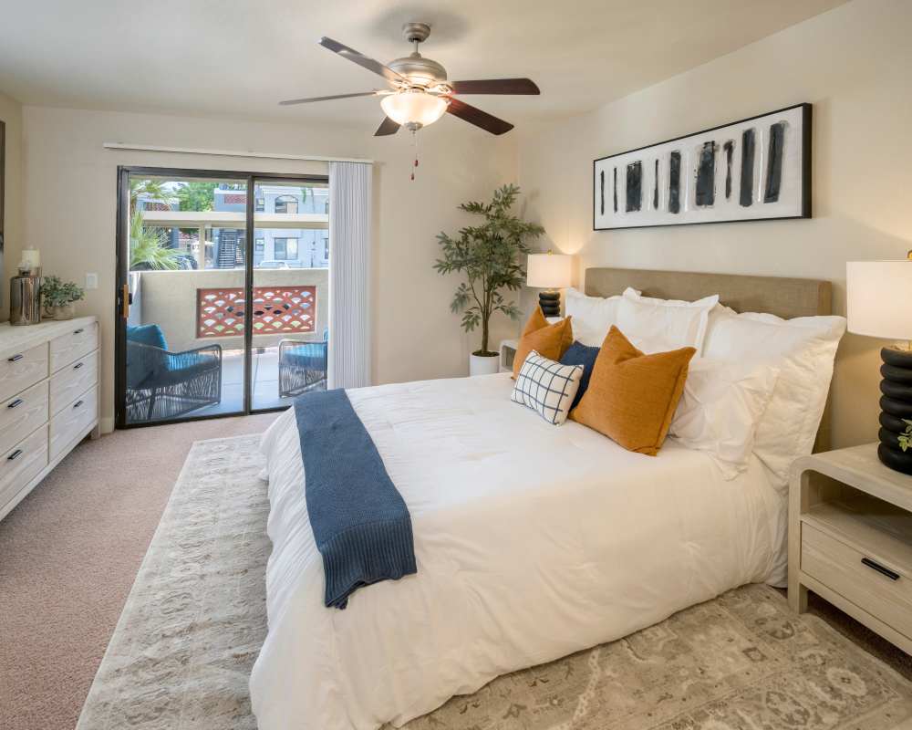 Bedroom at San Marin at the Civic Center in Scottsdale, Arizona