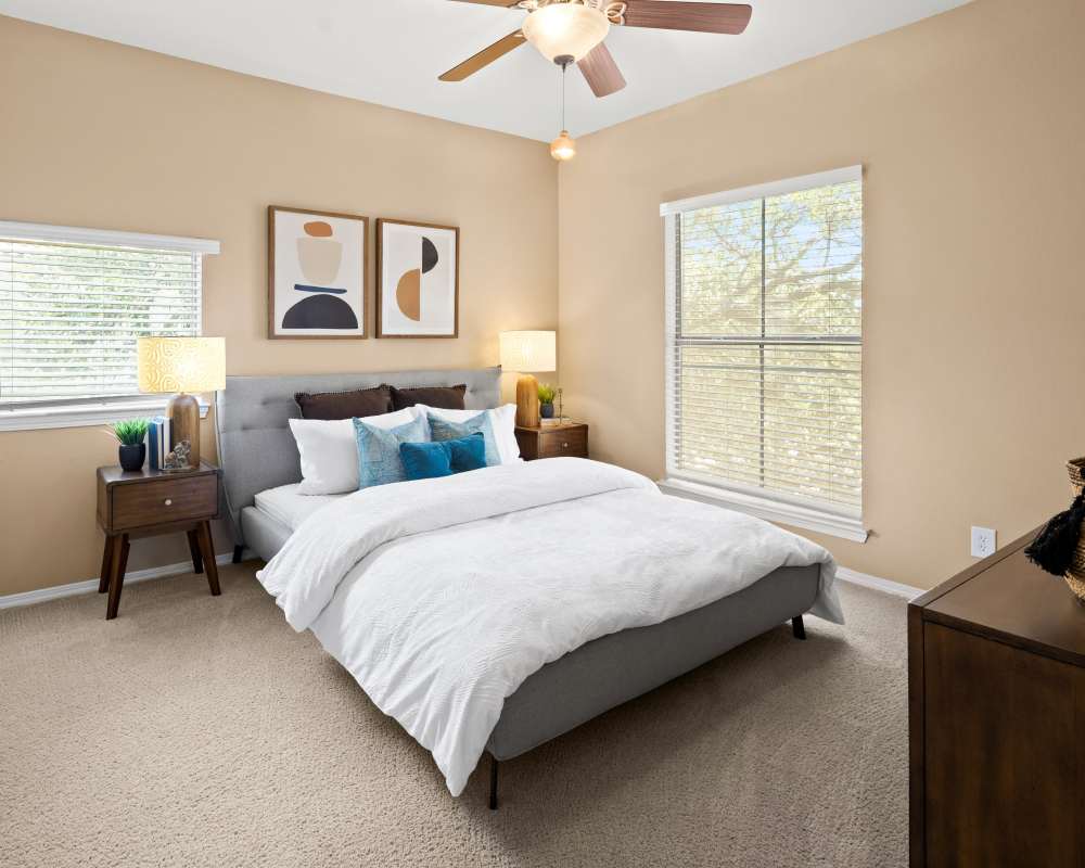 Bed room at Lakeview at Parkside in Farmers Branch, Texas