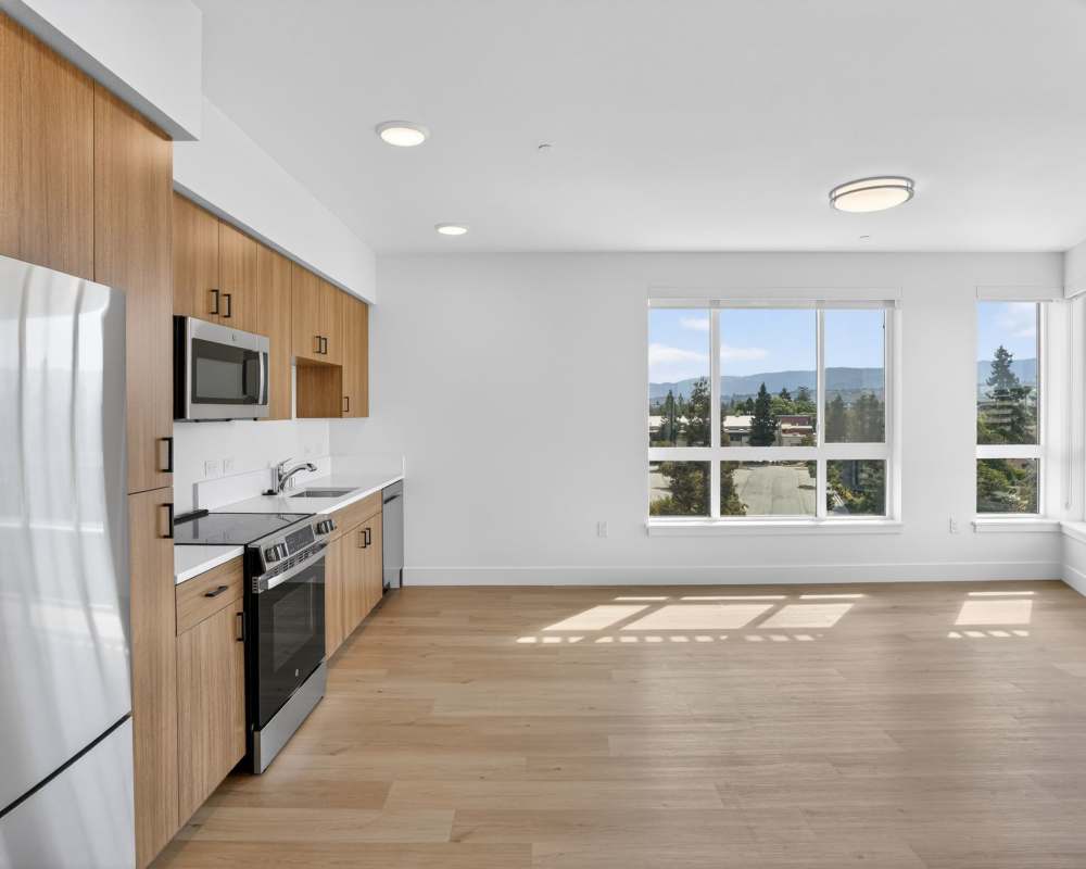 Kitchen and dining room at The Millton in Redwood City, California
