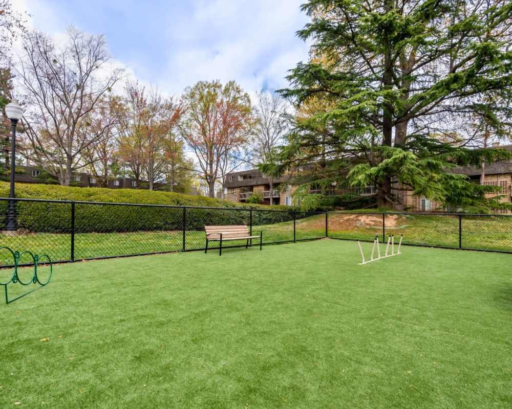 Bark park at Fairway Apartments in Reston, Virginia