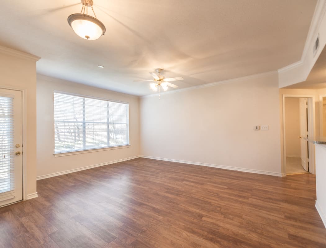 Beautiful hardwood floors at Bella Vida Estates in Plano, Texas