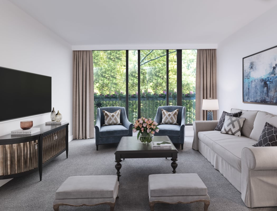 Beautiful living room at Spring Garden in Halifax