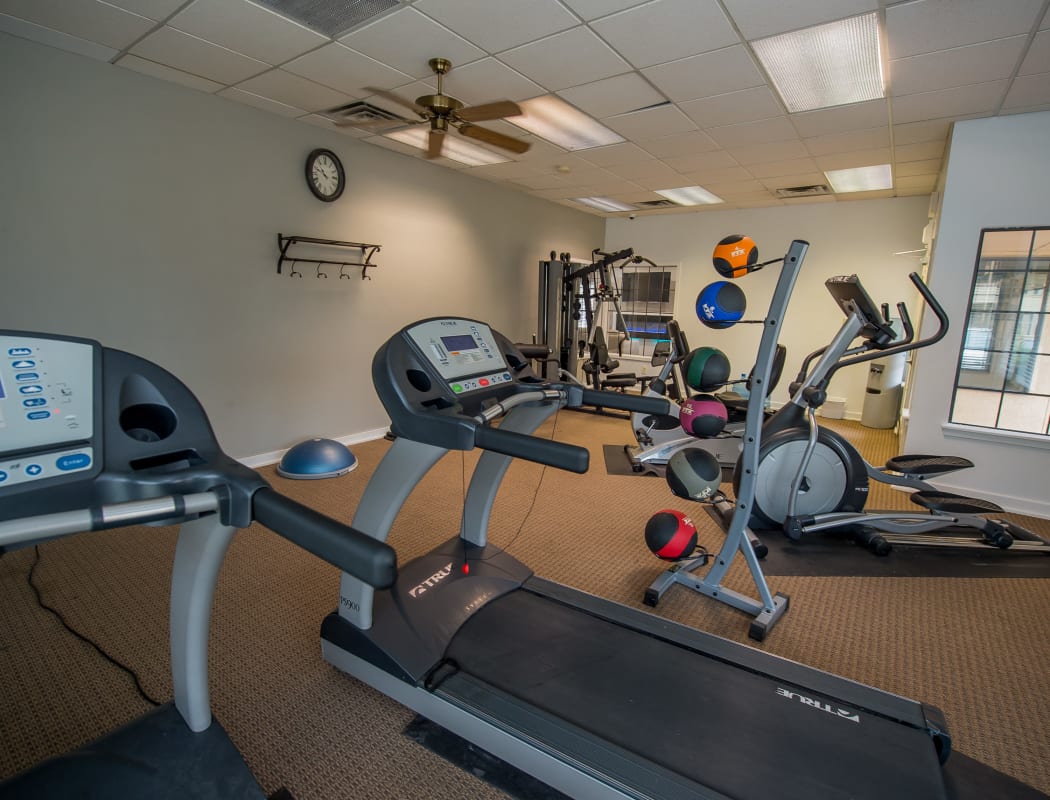 Fitness equipment at Council Place Apartments in Oklahoma City, Oklahoma