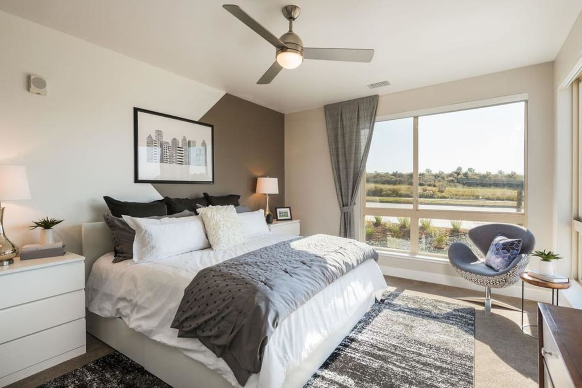 Luxury Bedroom at Solana Lucent Station in Highlands Ranch, Colorado