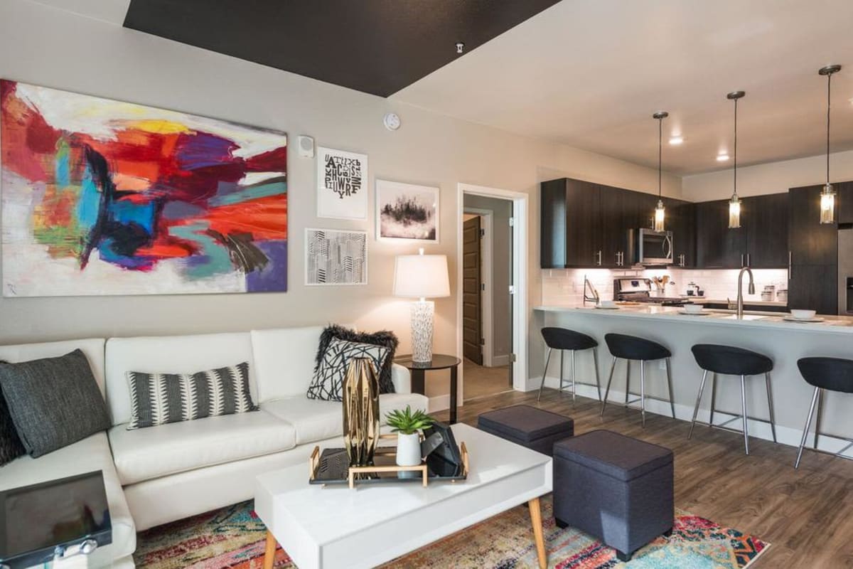 Luxury Living Room at Apartments in Highlands Ranch, Colorado