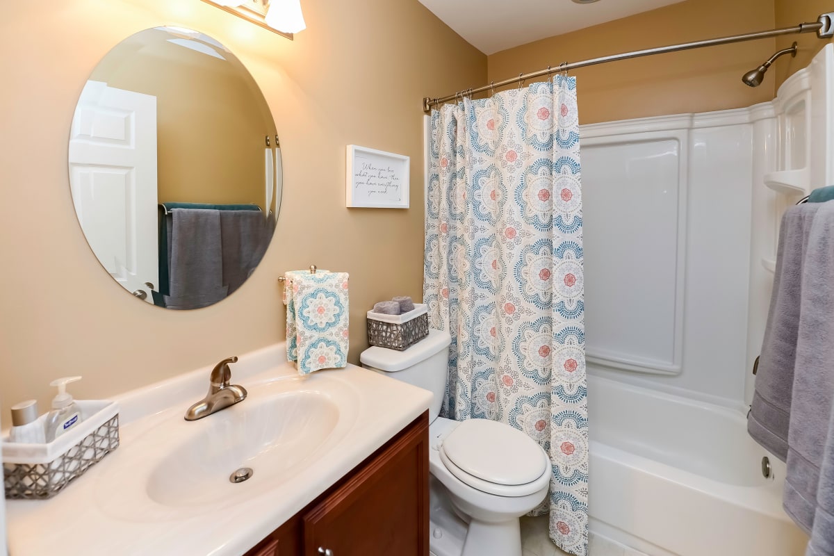 Bathroom at Montgomery Manor Apartments & Townhomes in Hatfield, Pennsylvania