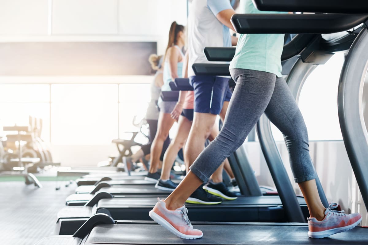 Fitness center at Colorado Derby Lofts in Wichita, Kansas