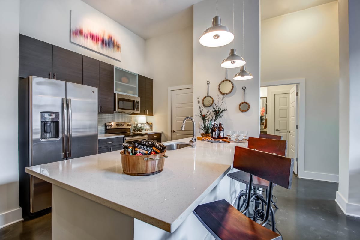 Kitchen at Mercury NoDa in Charlotte, North Carolina