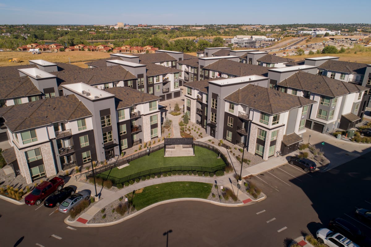 Exterior of Solana Lucent Station | Apartments in Highlands Ranch, Colorado
