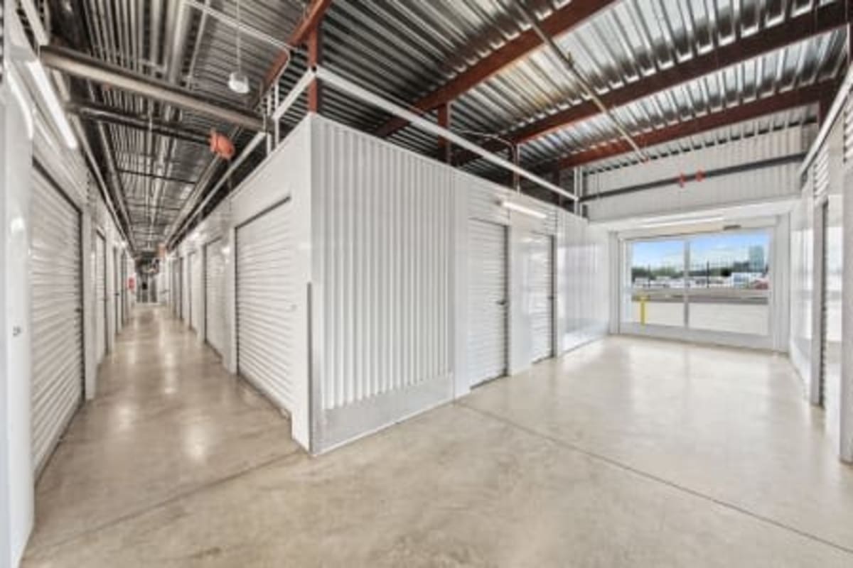 The interior storage units at Storage 365 in Euless, Texas