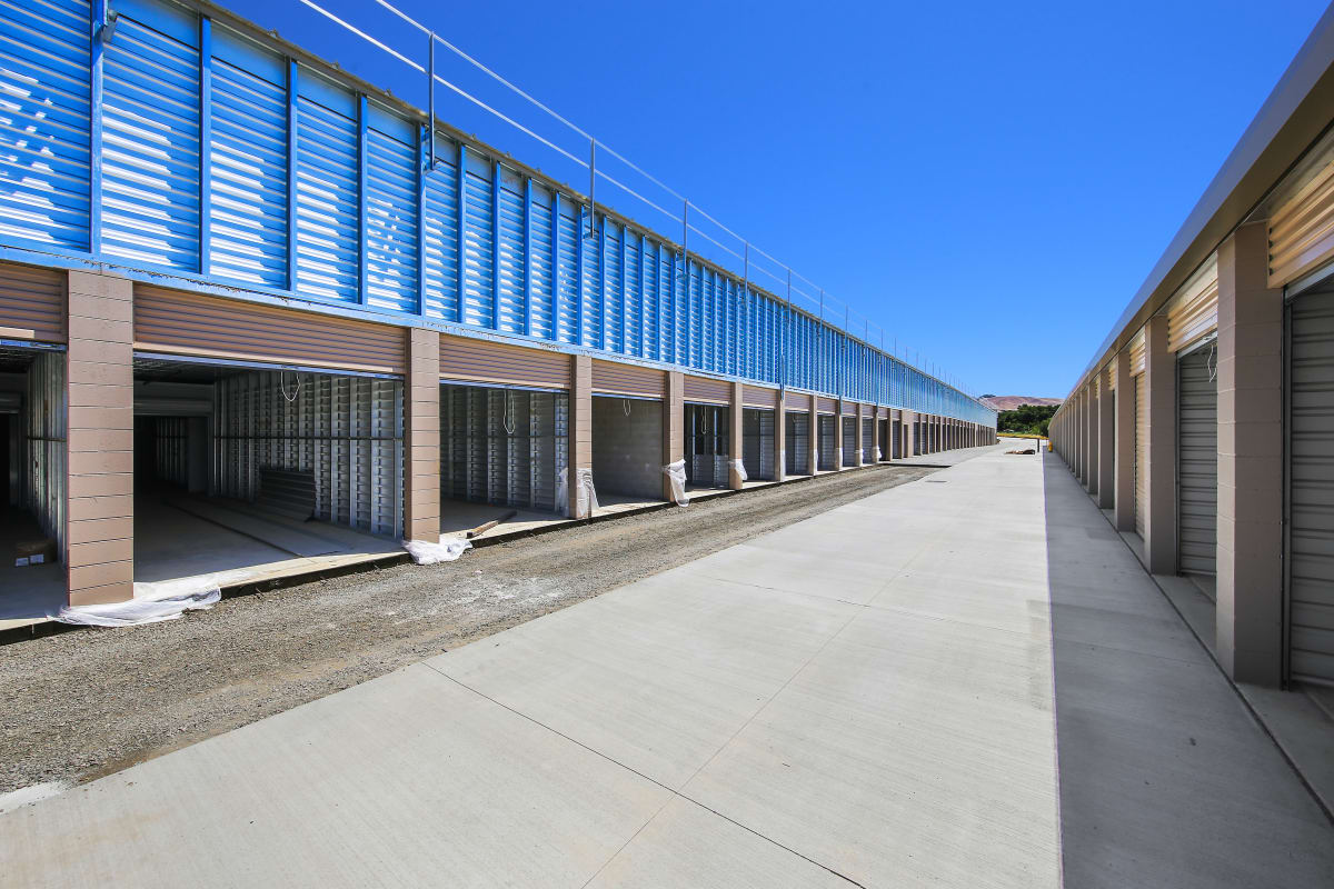 Outdoor units under construction at Storage Star Napa in Napa, California