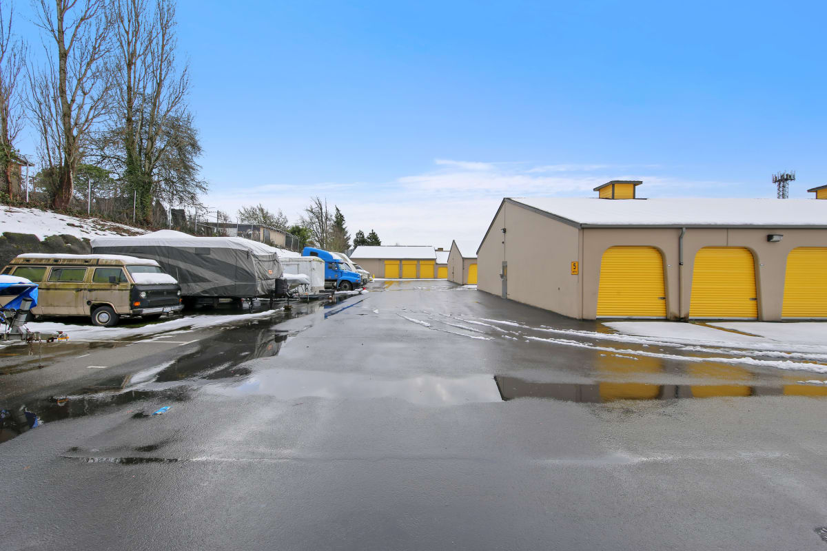 Outdoor units and RV, boat and car parking at Storage Star Federal Way in Federal Way, Washington