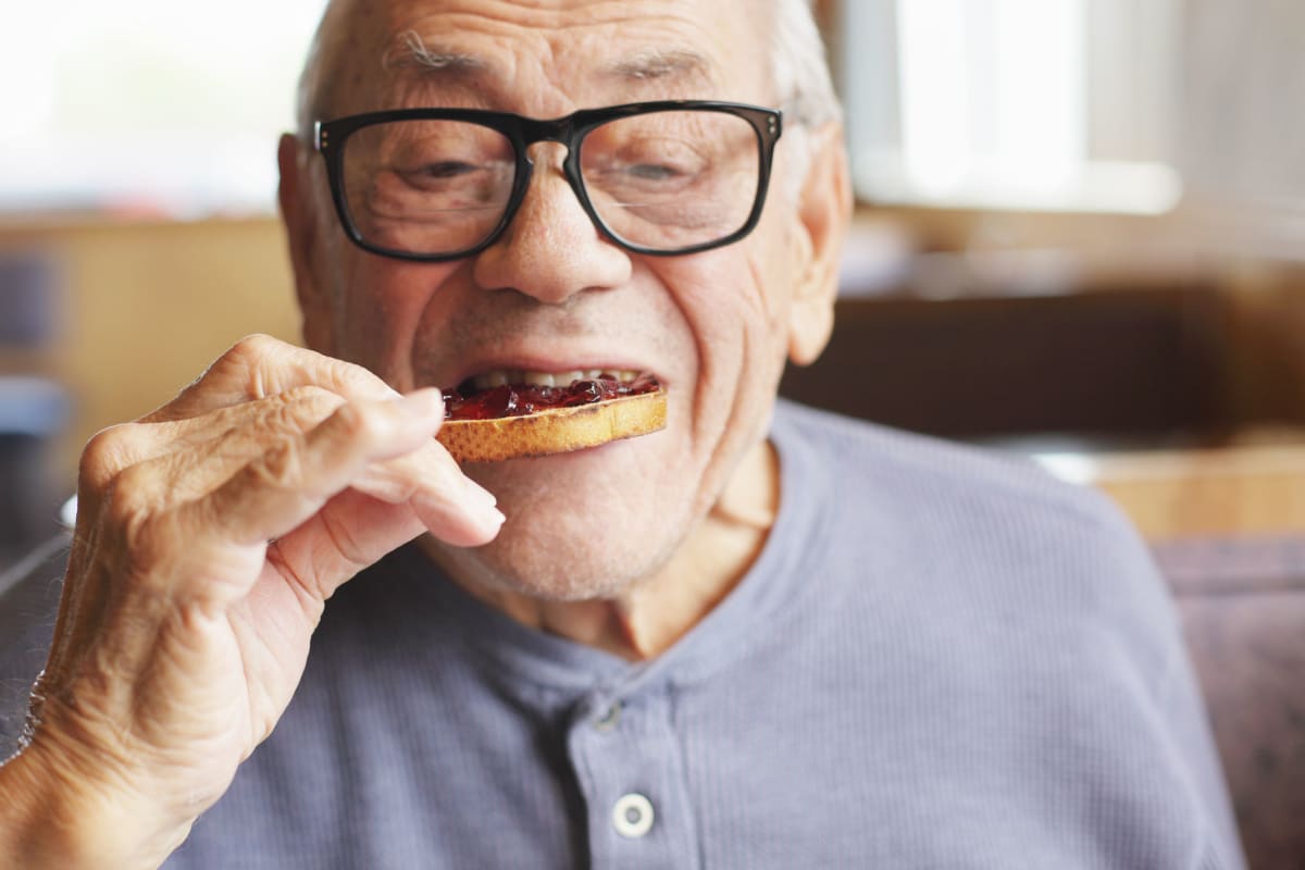 Delicious food offered at Oxford Glen Memory Care at Grand Prairie in Grand Prairie, Texas