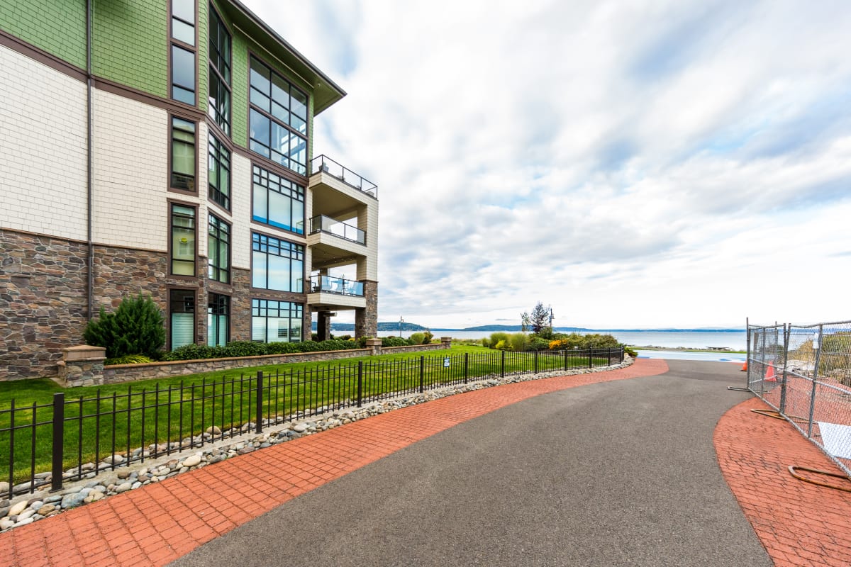 Dog park at Copperline at Point Ruston in Tacoma, Washington