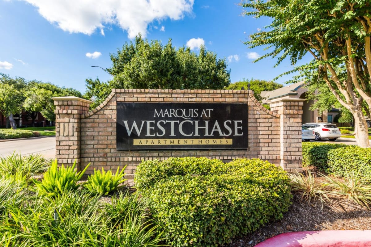 Entrance to Houston, Texas from Marquis at Westchase