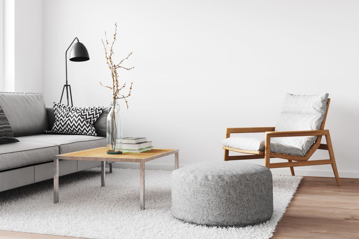 Well decorated living room at Marq 211 in Seattle, Washington