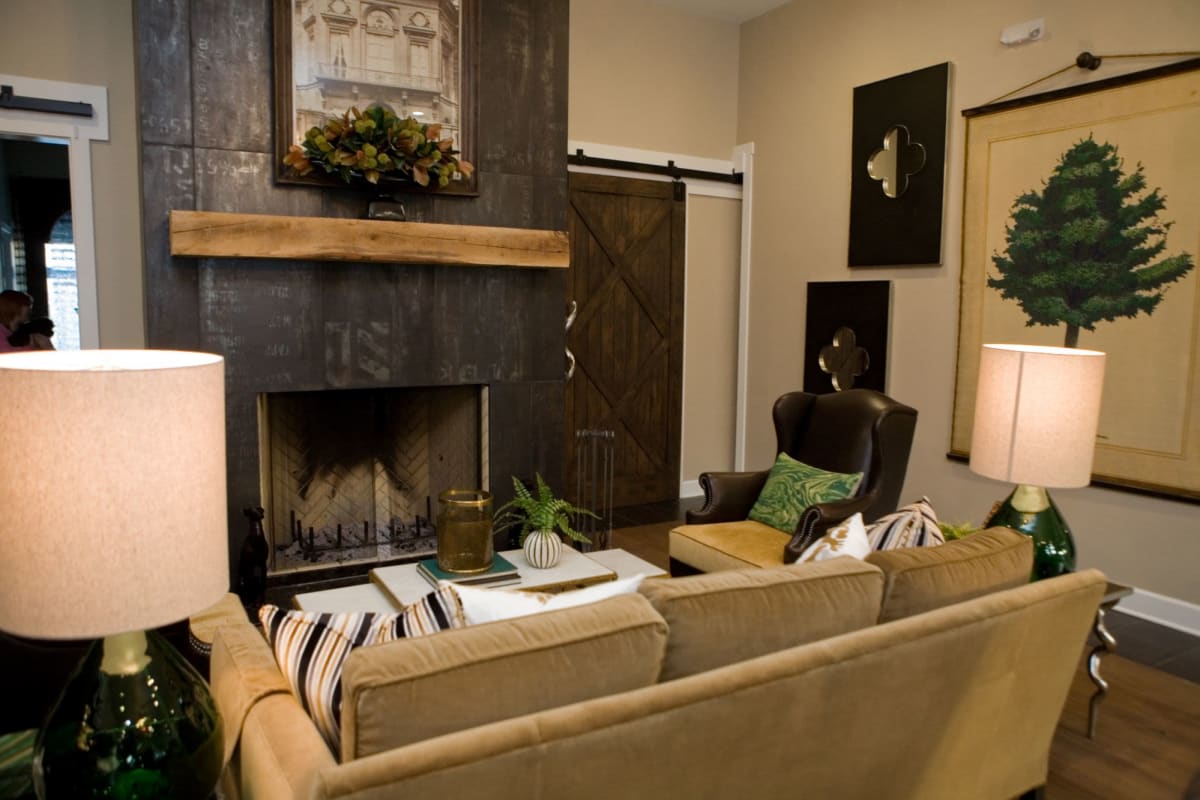 Seating area at Palmer House Apartment Homes in New Albany, Ohio