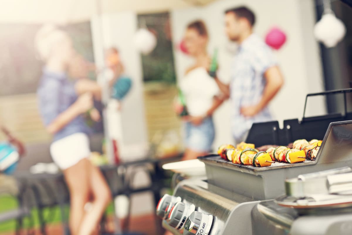 BBQ area at Enchanted Springs Apartments in Colorado Springs, Colorado