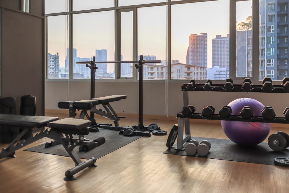 State of the art fitness center at Enchanted Springs Apartments in Colorado Springs, Colorado
