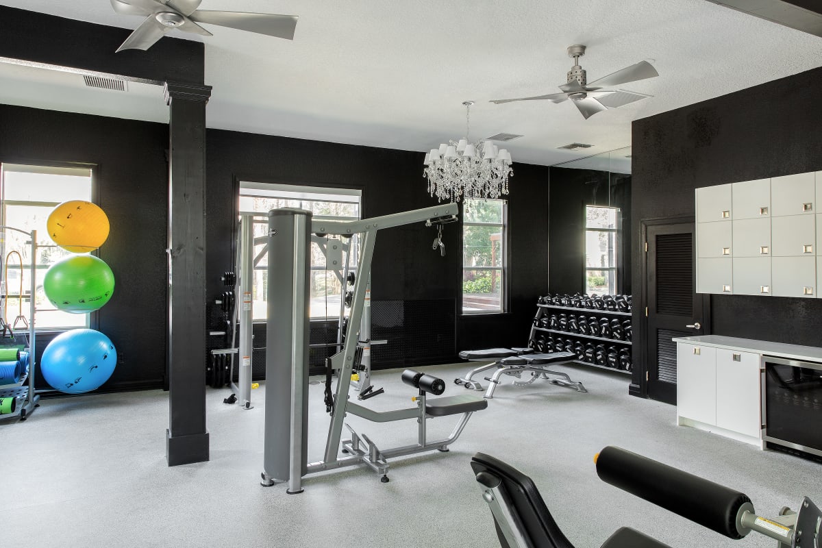 fitness center at The Social in Lutz, Florida