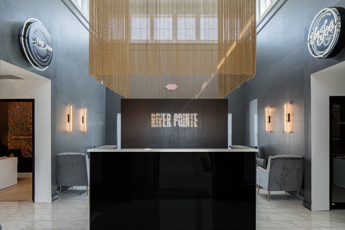 Member services desk at River Pointe in Carrollton, Georgia