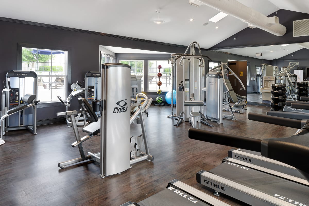 State-of-the-art fitness center at The Gramercy in Manhattan, Kansas