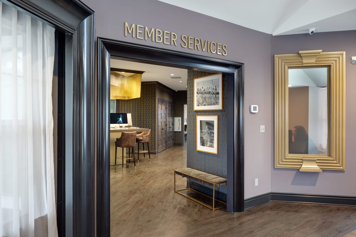 Member services entrance at The Gramercy in Manhattan, Kansas