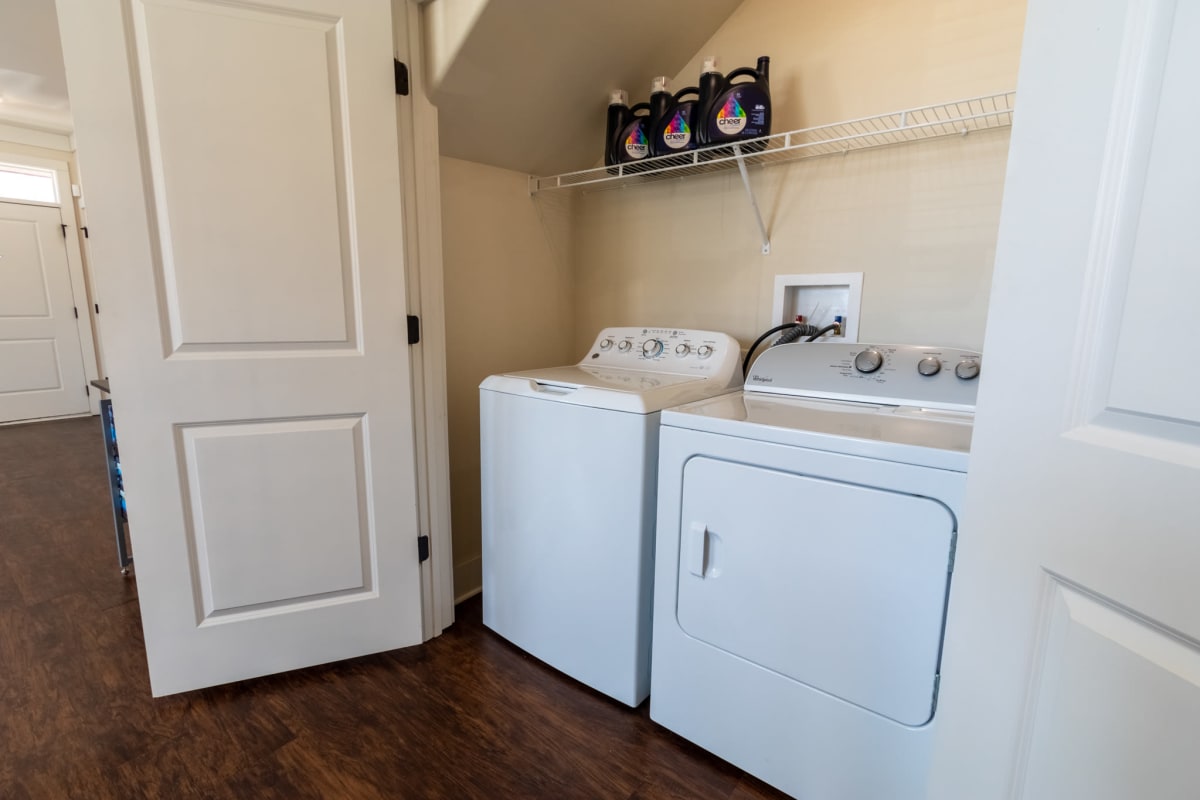 In-home washer and dryer at The Waverly in Newark, Delaware