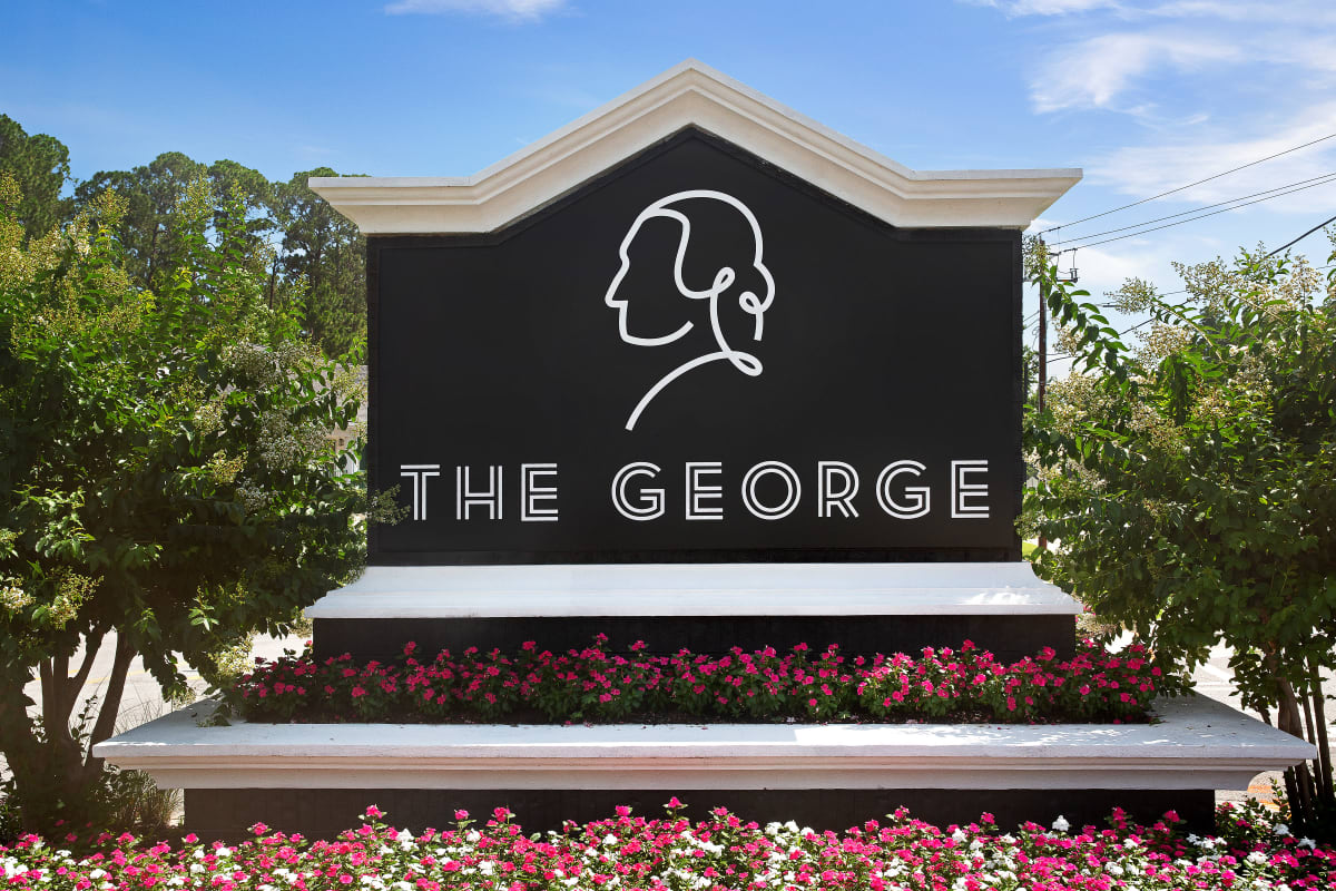 Welcome sign at The George in Statesboro, Georgia