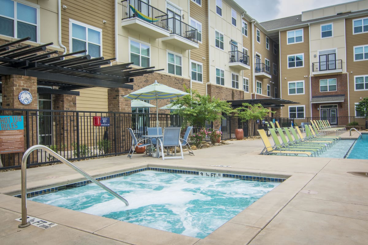 Hot tub at The Blake in Kennesaw, Georgia