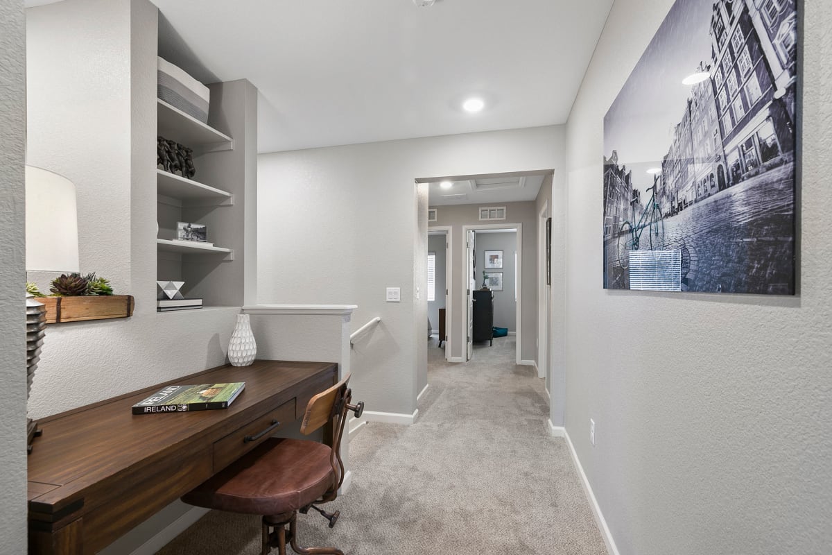 Upstairs office space in a model home at BB Living at Murphy Creek in Aurora, Colorado