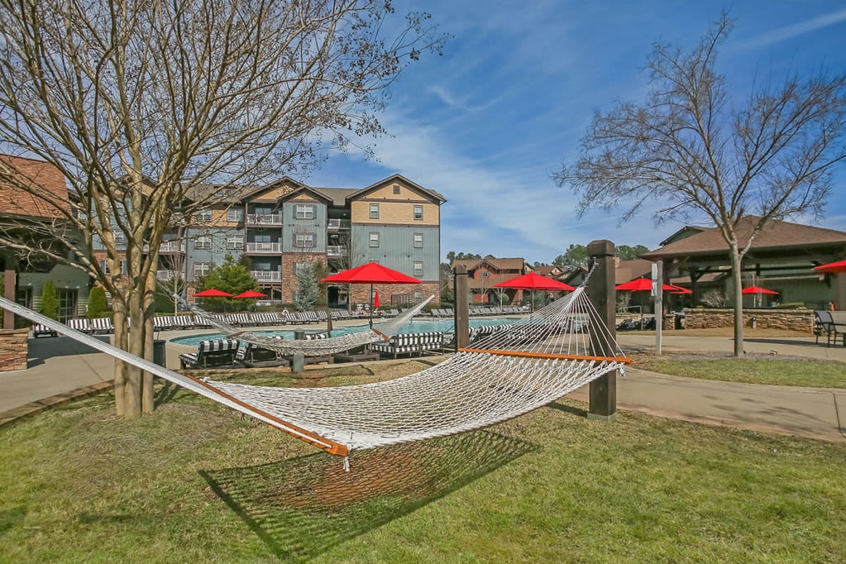 Hammock in the courtyard at West 22 in Kennesaw, Georgia