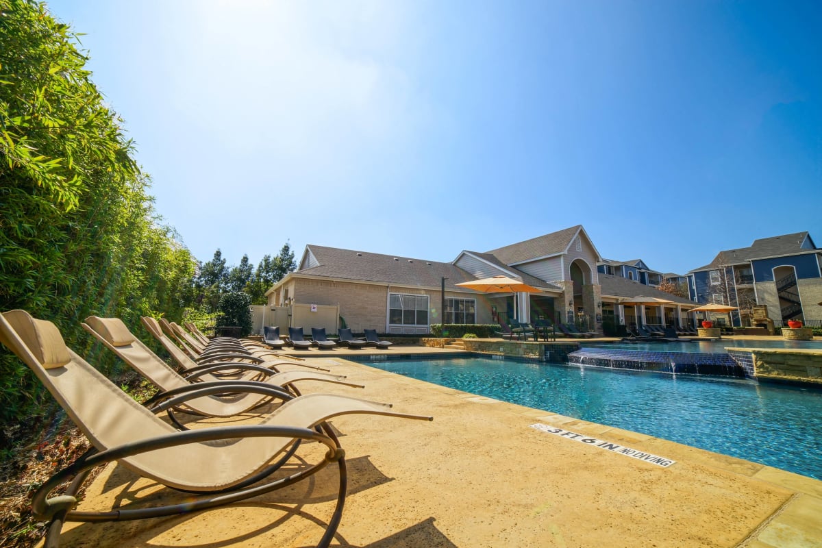 Poolside relaxation at The Leonard in Denton, Texas