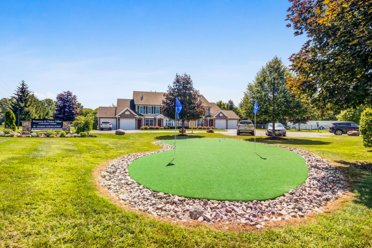 Putting green at Regency & Victor Villas Apartments in Victor, New York