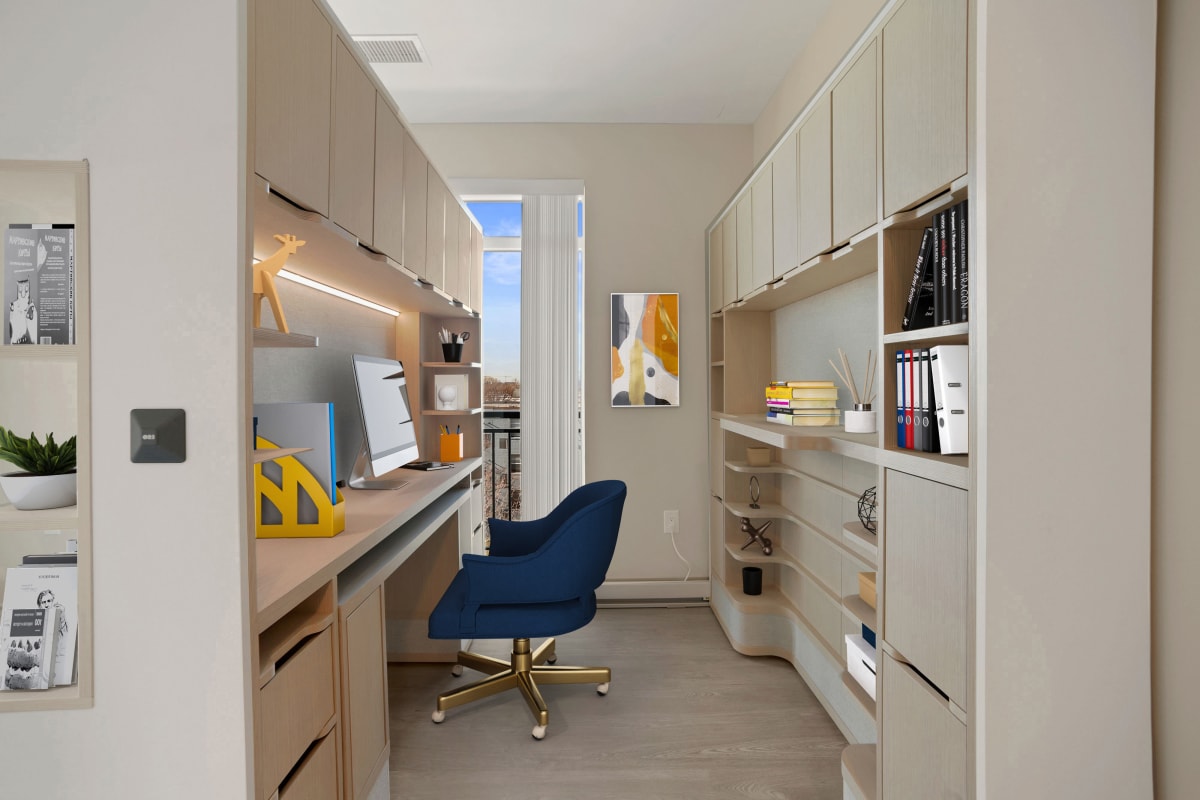 Bright and airy junior one bedroom wit Ori pocket office at Big Sky Flats in Washington, District of Columbia