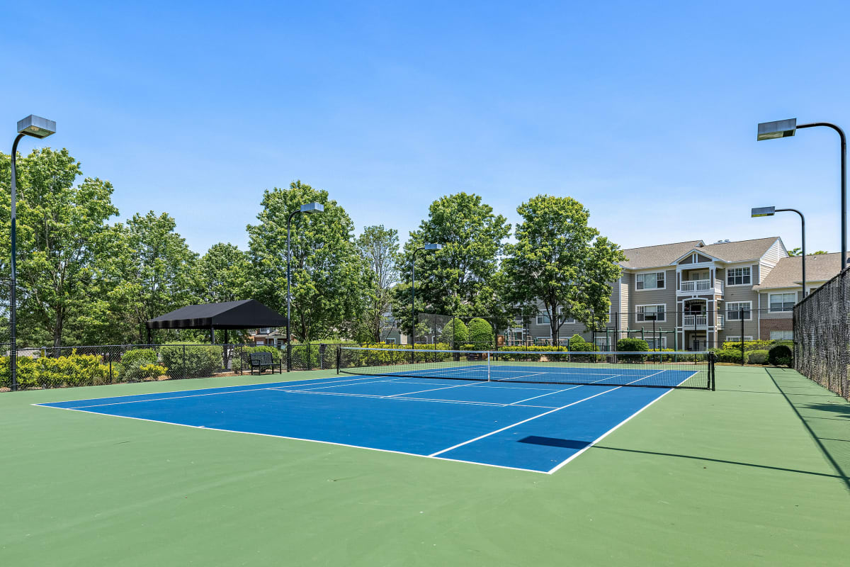 Tennis court at The Preserve at Ballantyne Commons in Charlotte, North Carolina