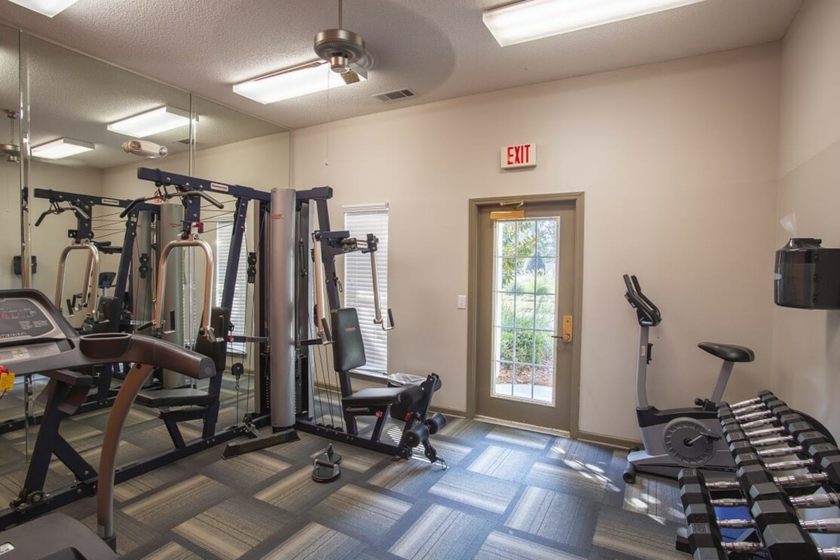 Fitness center at Fox Run in Camden, South Carolina