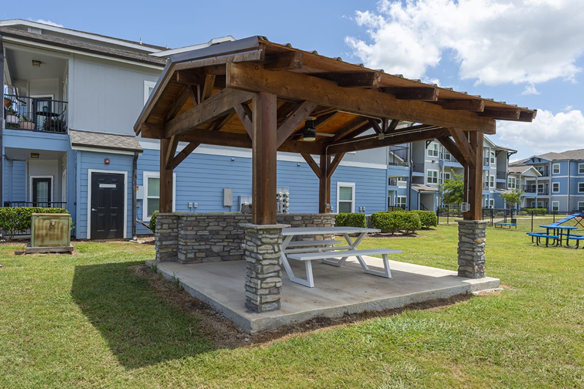 Gazebo outside at Brazos Crossing in Richwood, Texas