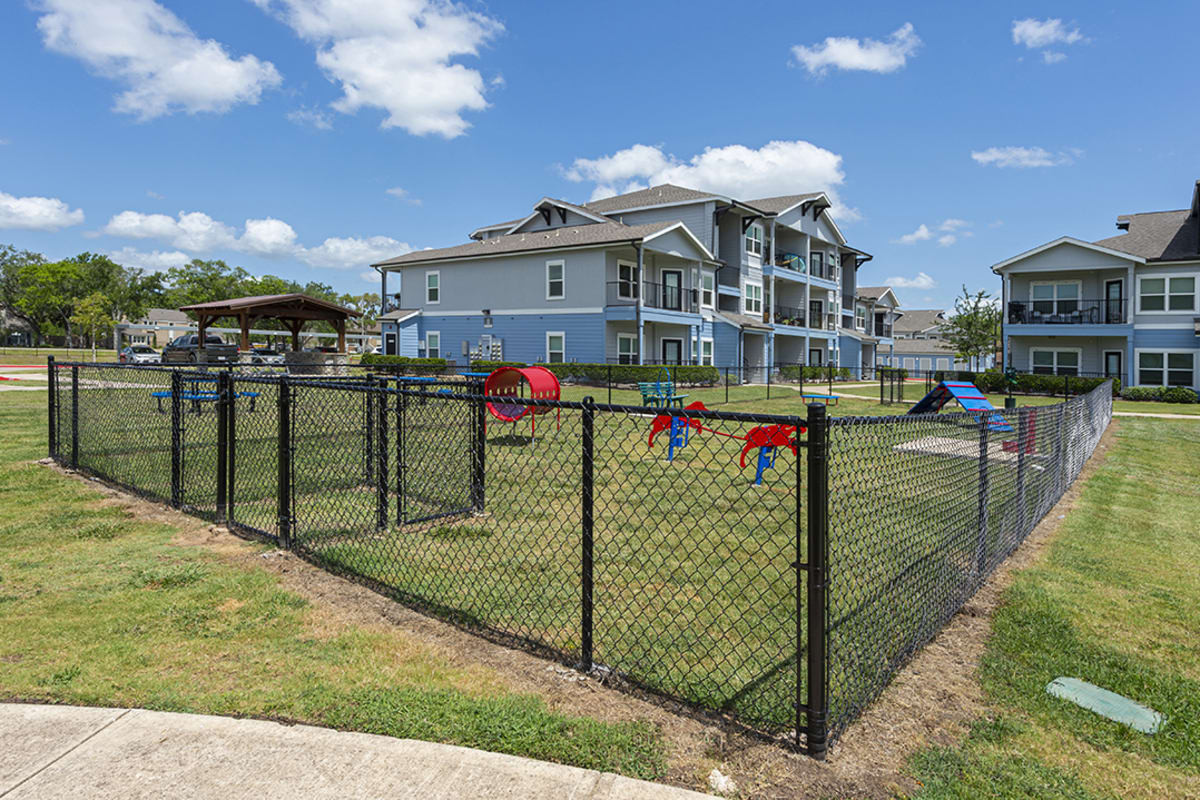 Dog park at Brazos Crossing in Richwood, Texas