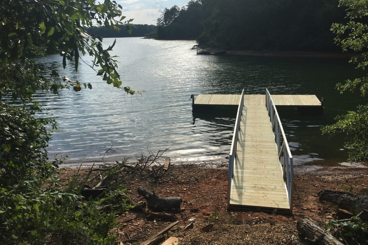 Dock at Edgewater on Lanier in Gainesville, Georgia