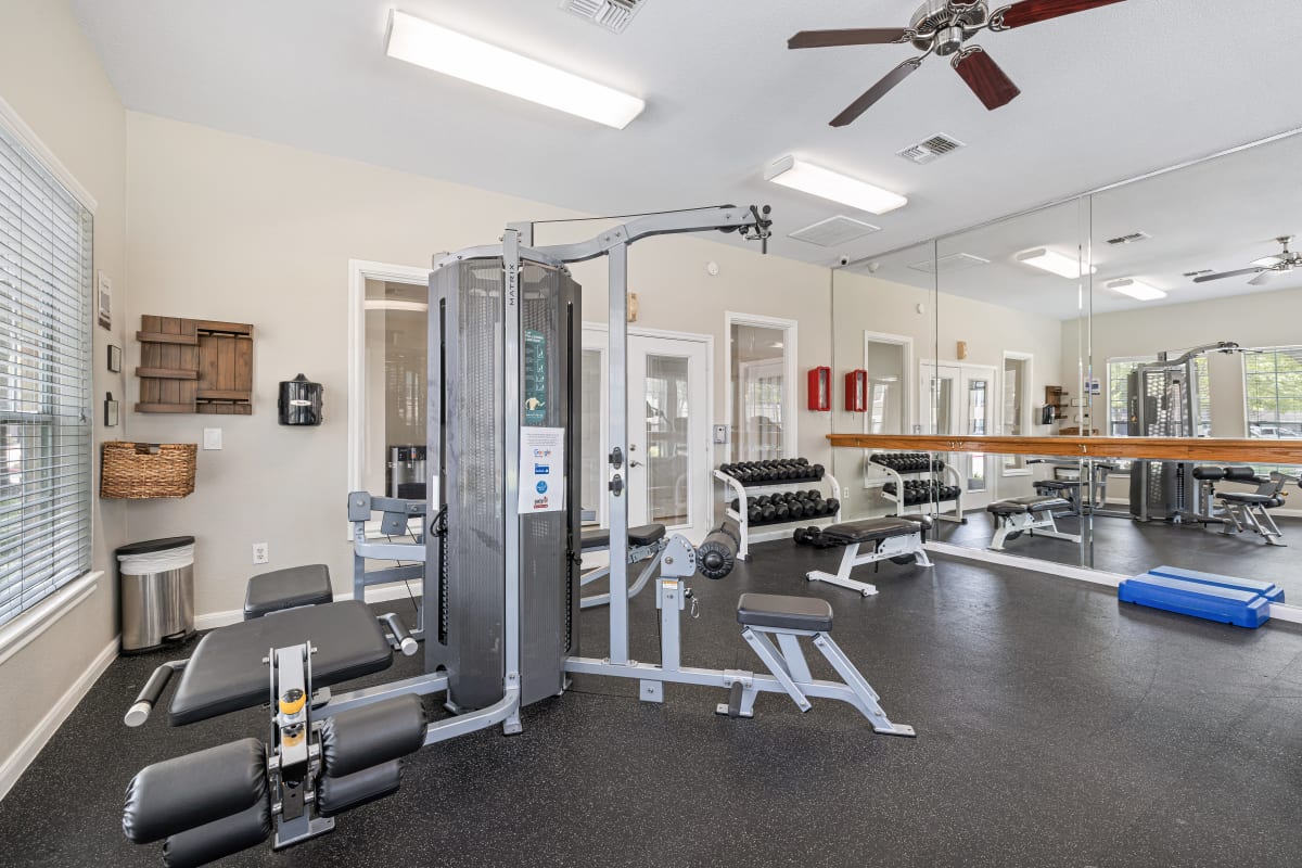 Capable fitness center at Marquis at Westchase in Houston, Texas