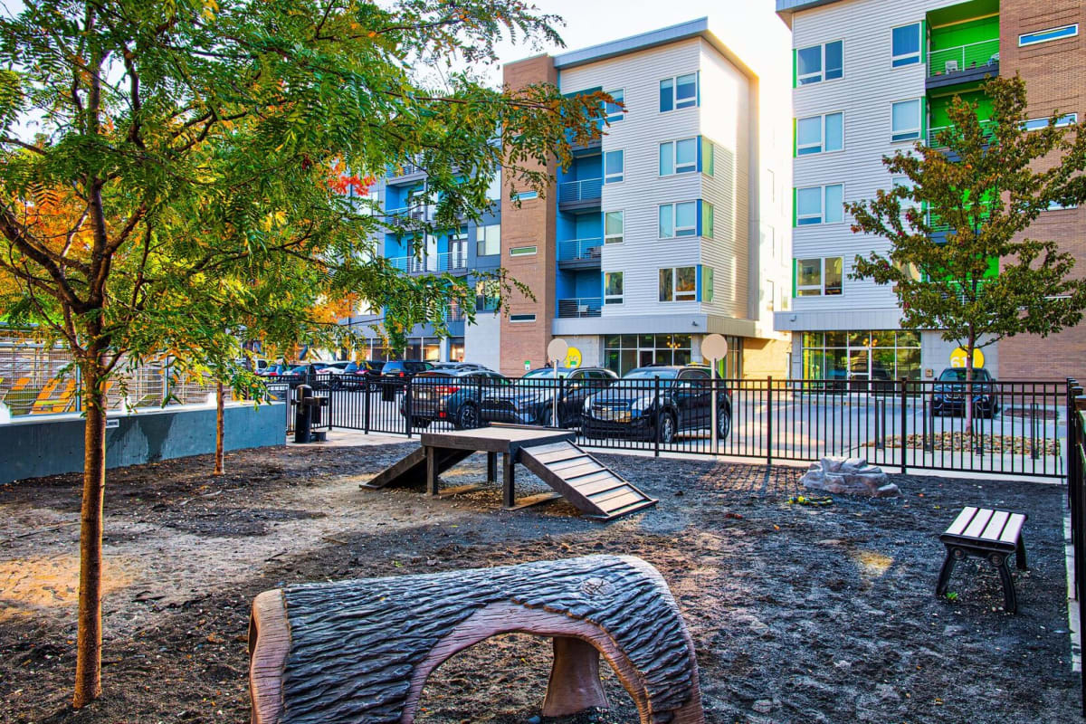 Onsite dog park at Circa Apartments in Indianapolis, Indiana