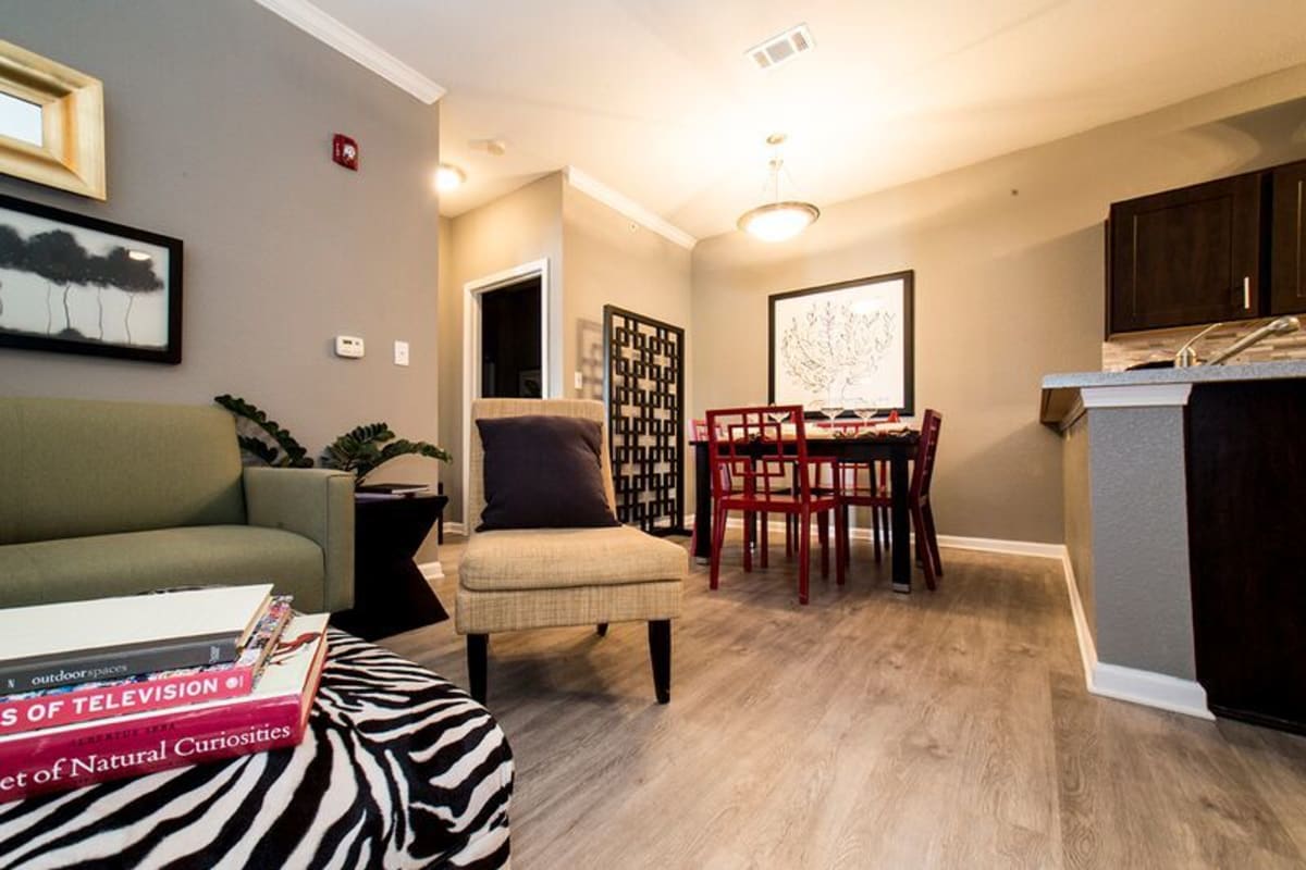A welcoming apartment living room at Providence Trail in Mt Juliet, Tennessee