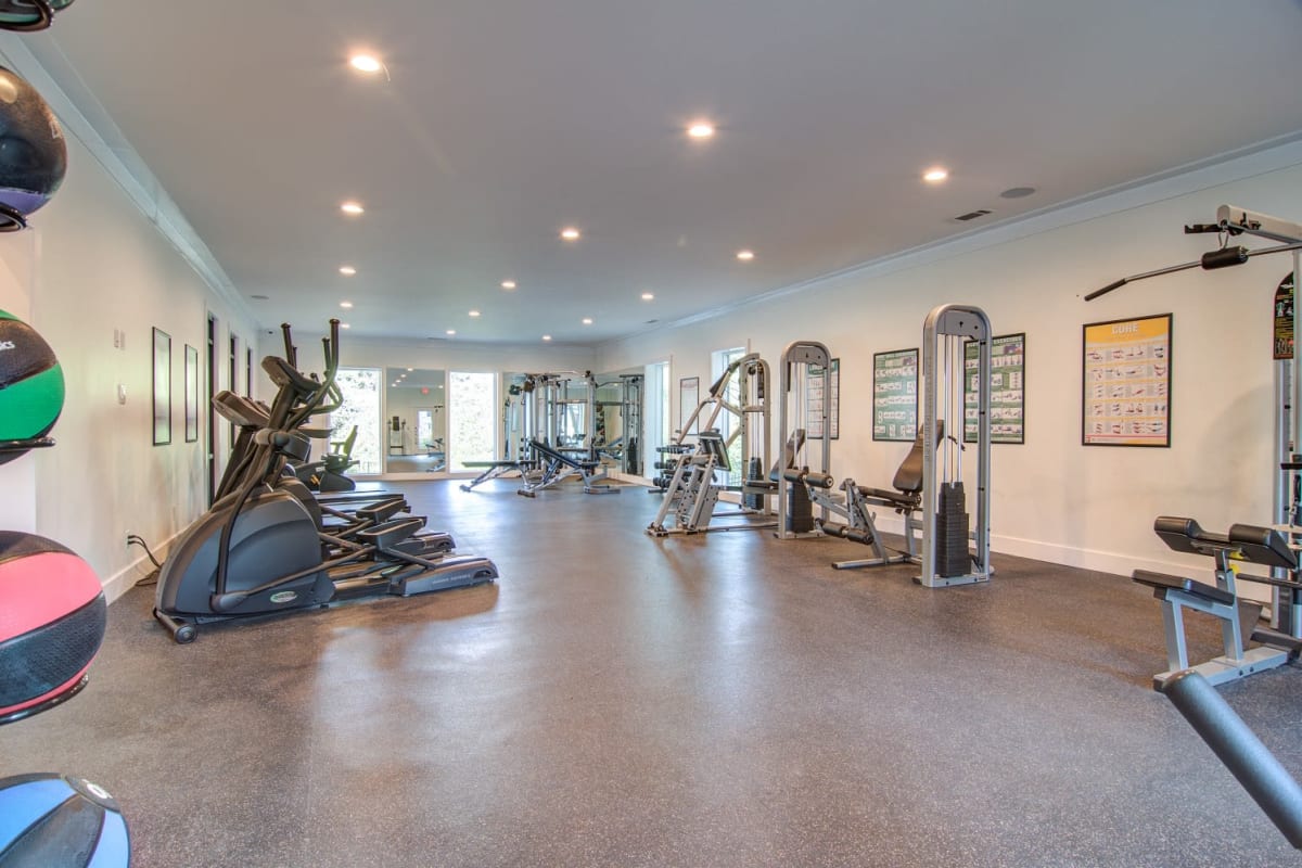 Fitness center at The 500 in Atlanta, Georgia'