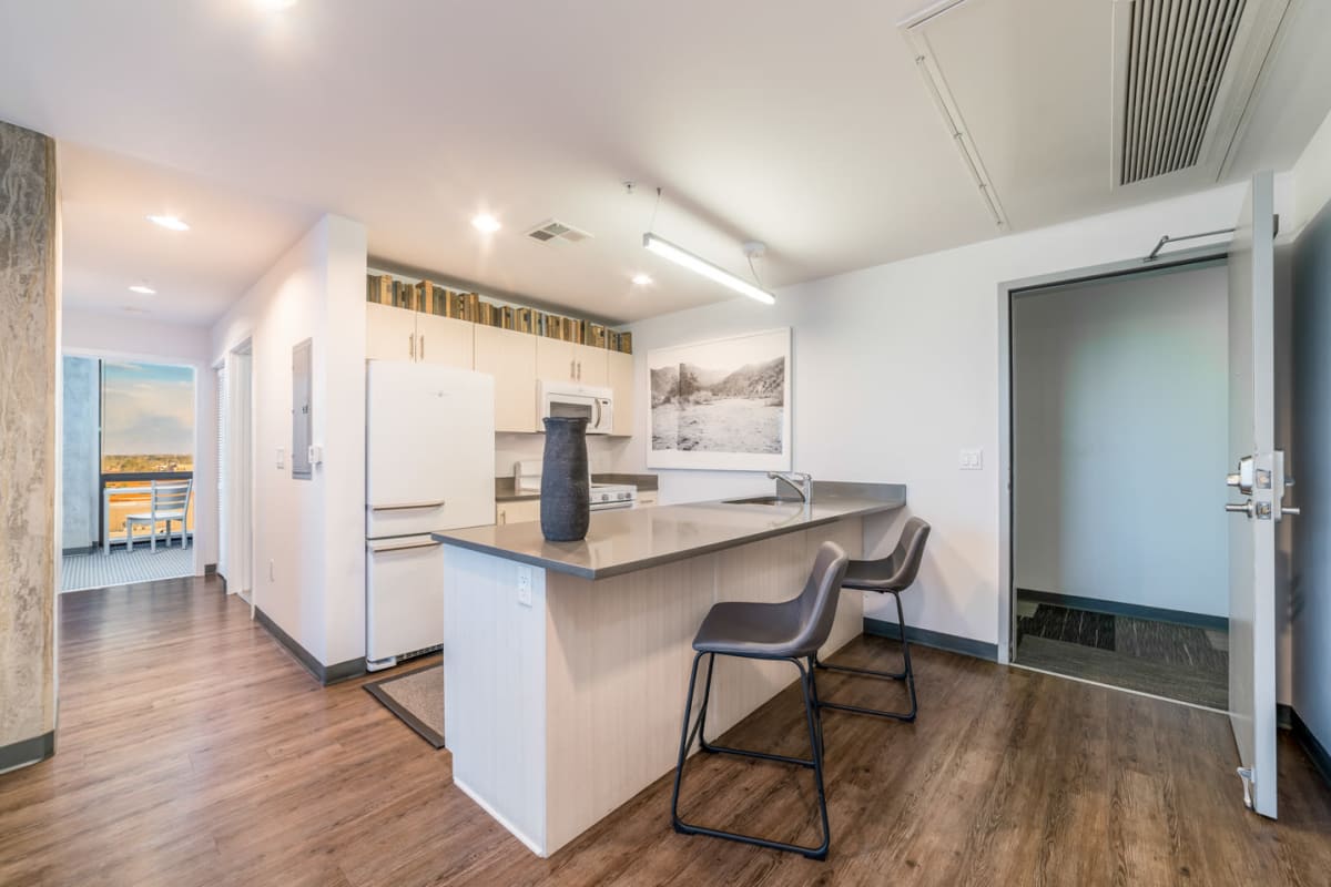 Open floor plan kitchen at The Pacific and Malibu in Tucson, Arizona