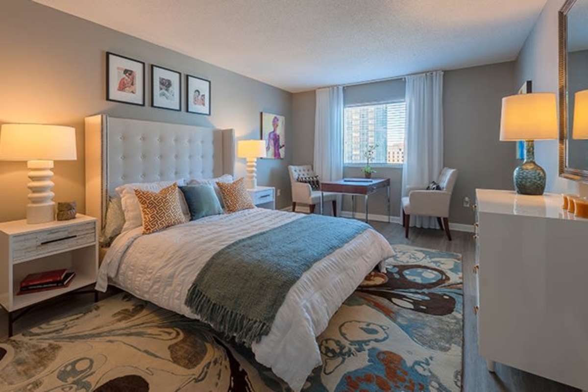 Bedroom at Cumberland on Church in Nashville, Tennessee